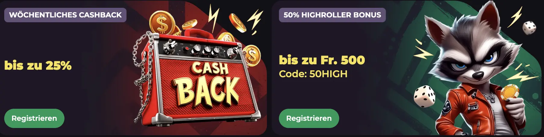 RockySpin Casino Banner